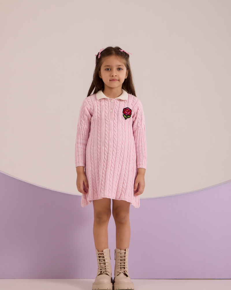 Cable Knit Jumper Dress