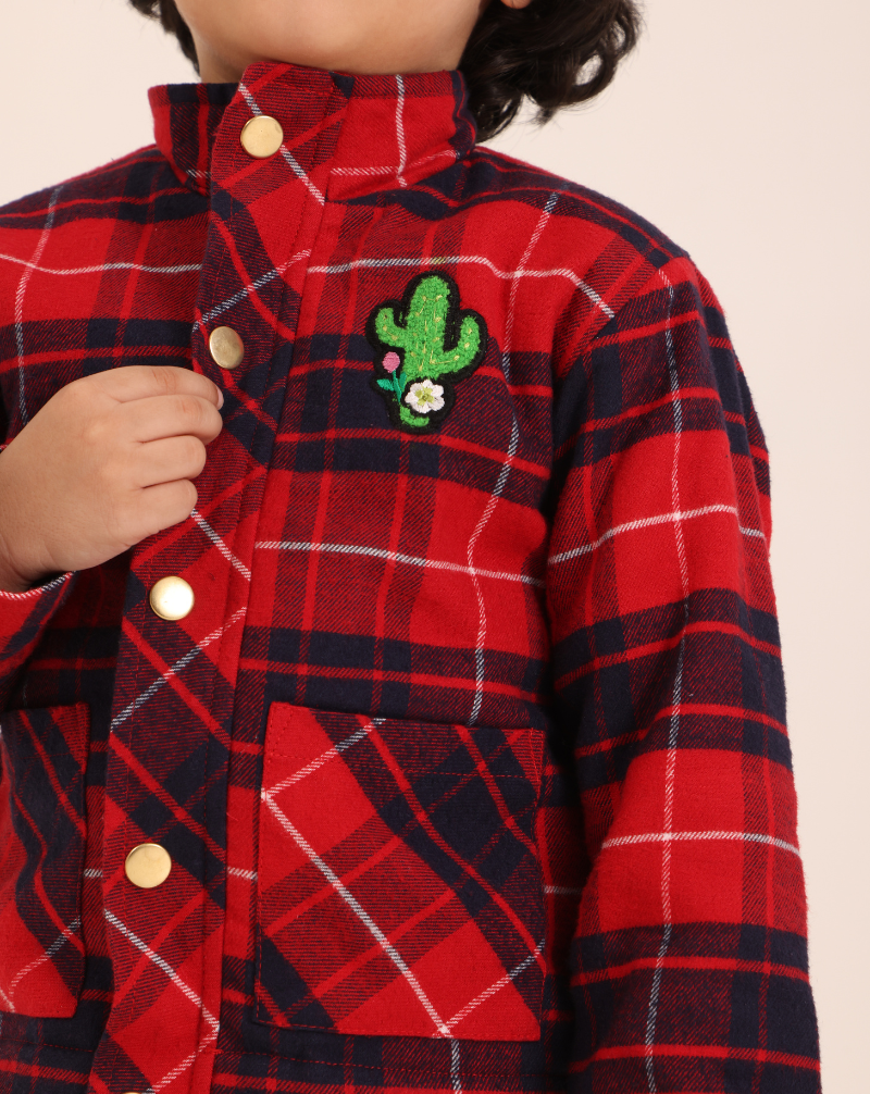 Tartan Plaid Shirt Jacket
