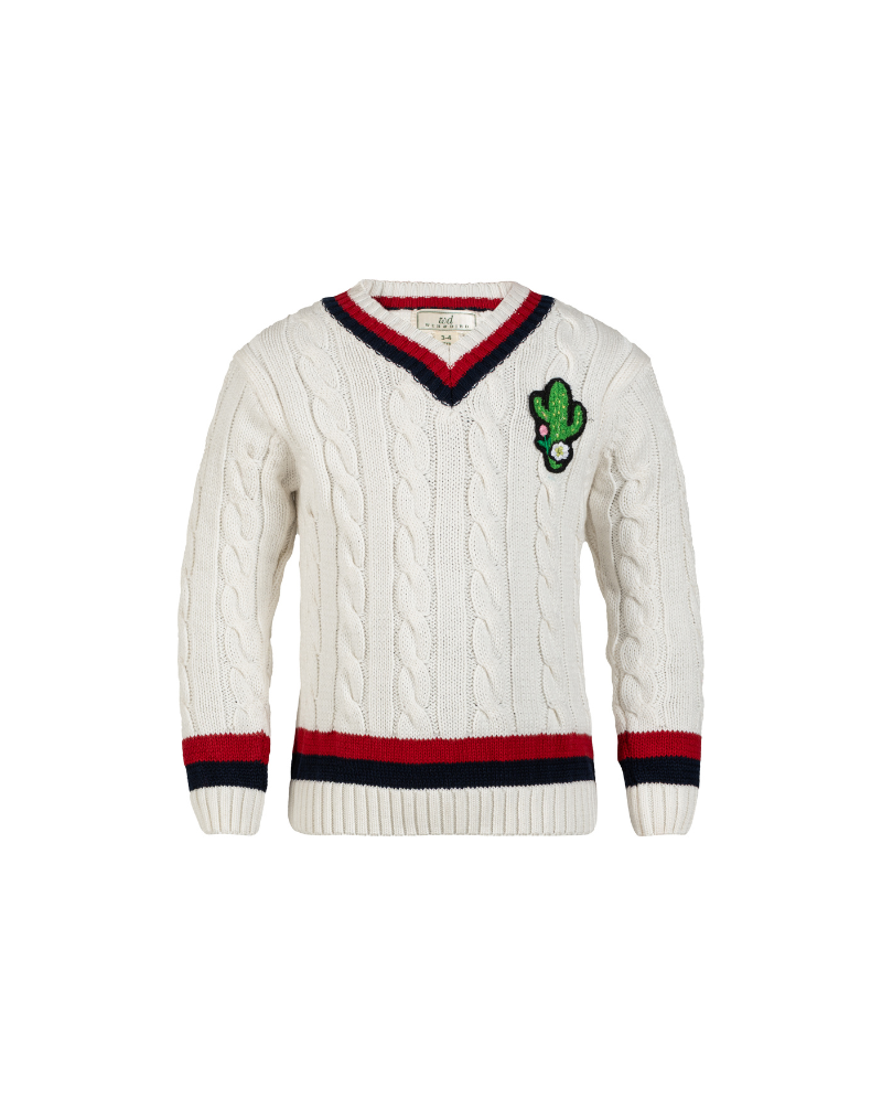 Cable Knit Cricket Jumper