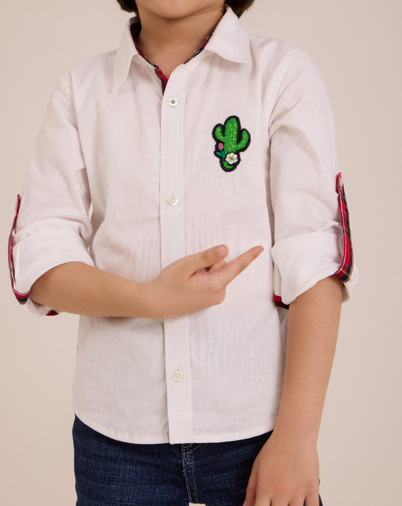 Cotton oxford shirt