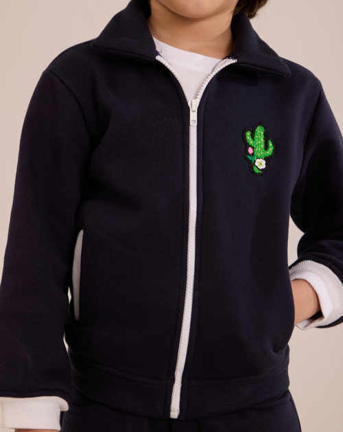 Two-piece sweatshirt and jogger set
