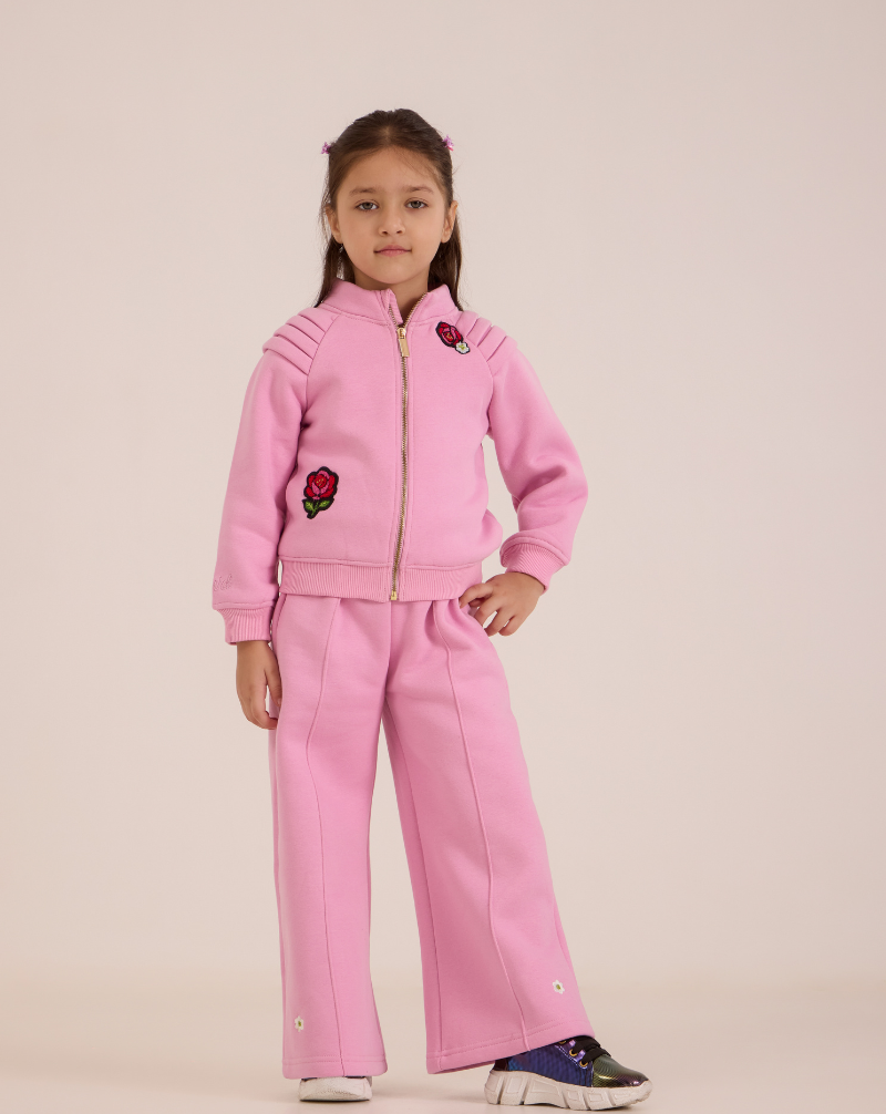 Two-piece Sweatshirt and Flared Trouser Set