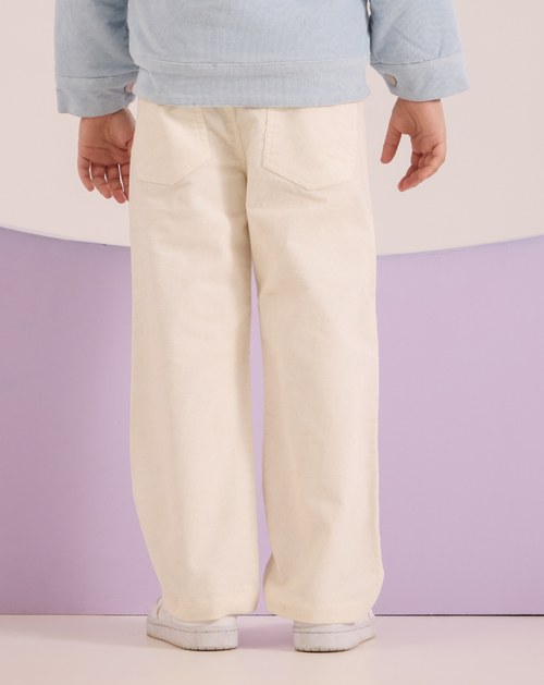 Cactus corduroy jacket with fur collar and pants