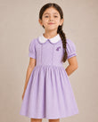 Plaid Ruffled Cotton Seersucker Dress