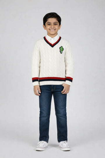 Cable Knit Cricket Sweater