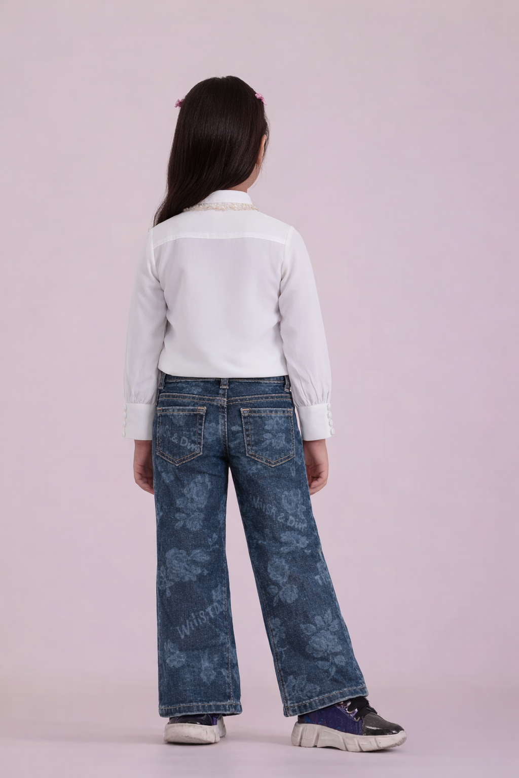 Rose Embroidered Lace Shirt