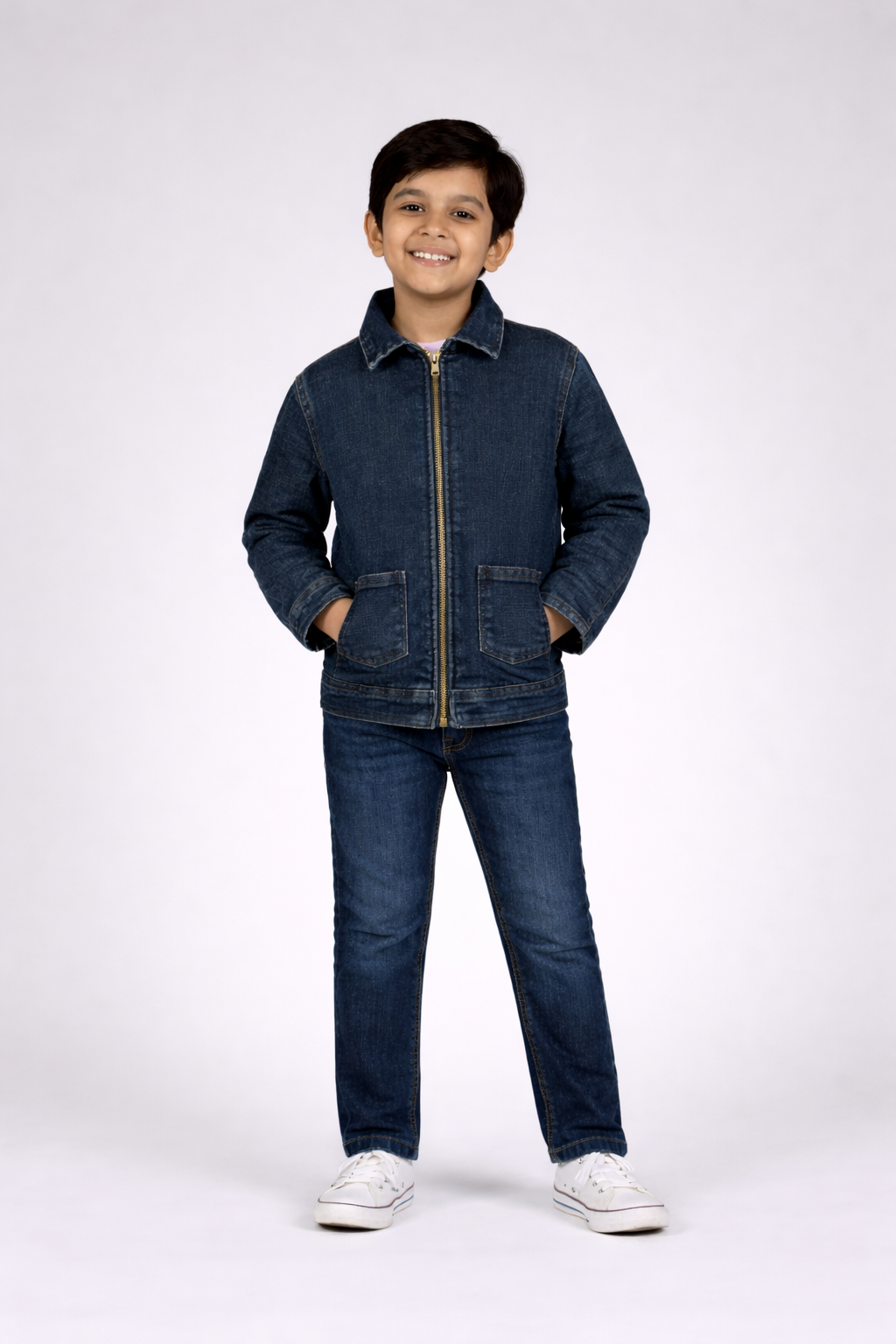 Cactus Elastic waist straight jeans