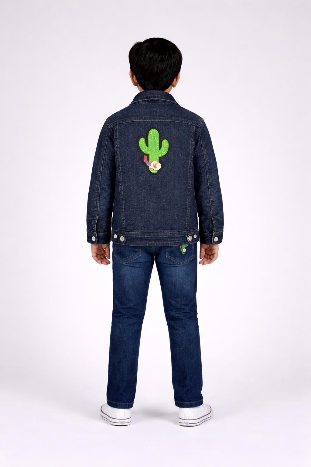 Cactus Elastic waist straight jeans