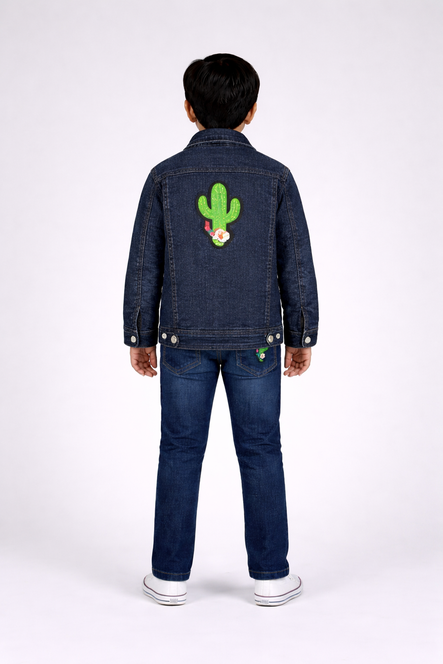 Cactus Elastic waist straight jeans