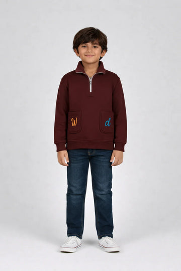 Quarter Zip-top Sweatshirt