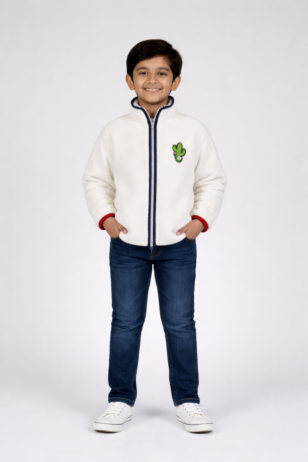 Boy Fur zip-top jumper
