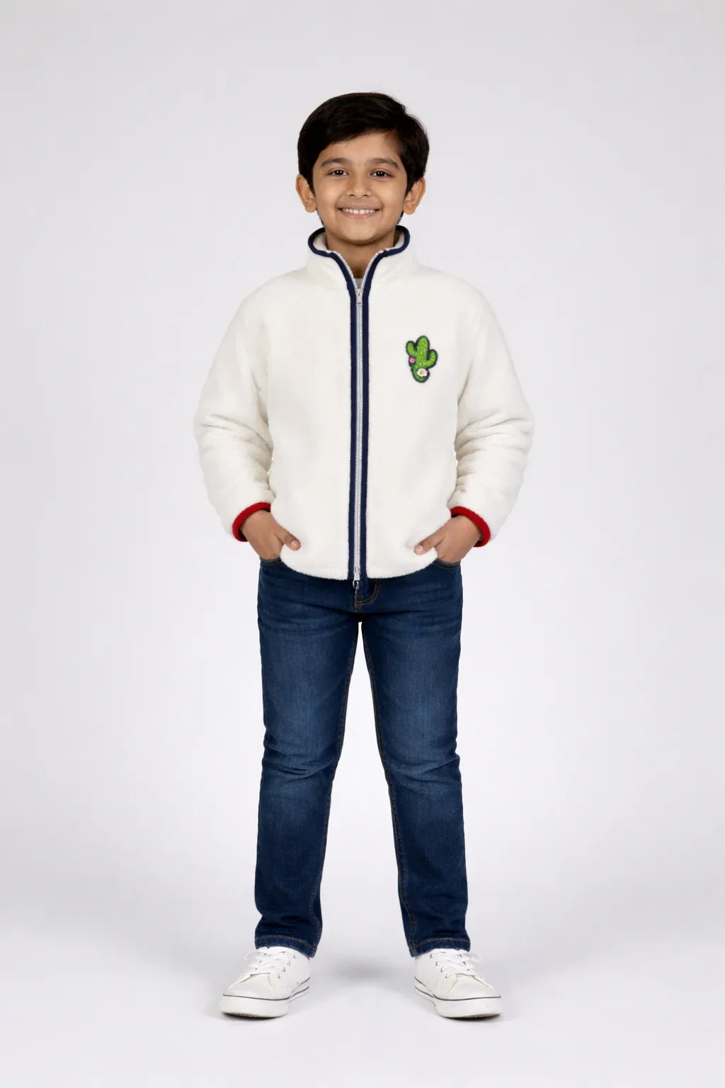 Boy Fur zip-top jumper