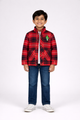 Boys Red plaid shirt jacket