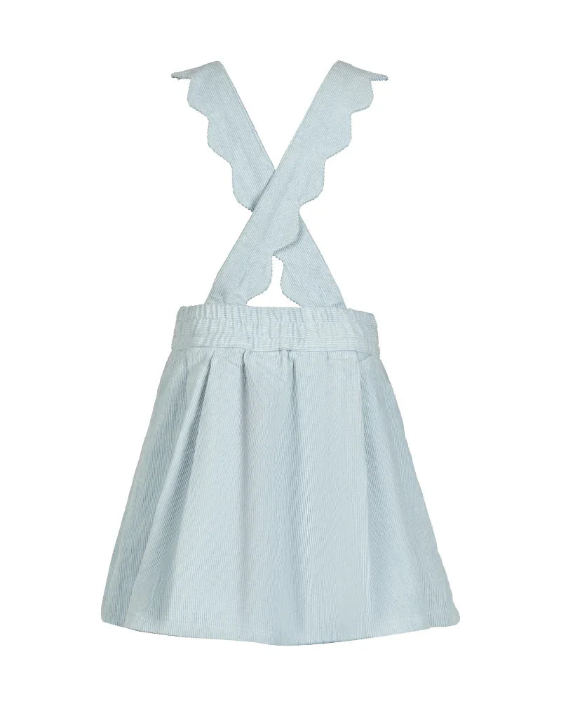 Pleated Rose Pinafore Dress - Wuh&Dird