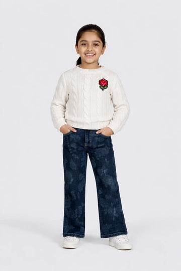 Girls Cable Knit Sweater