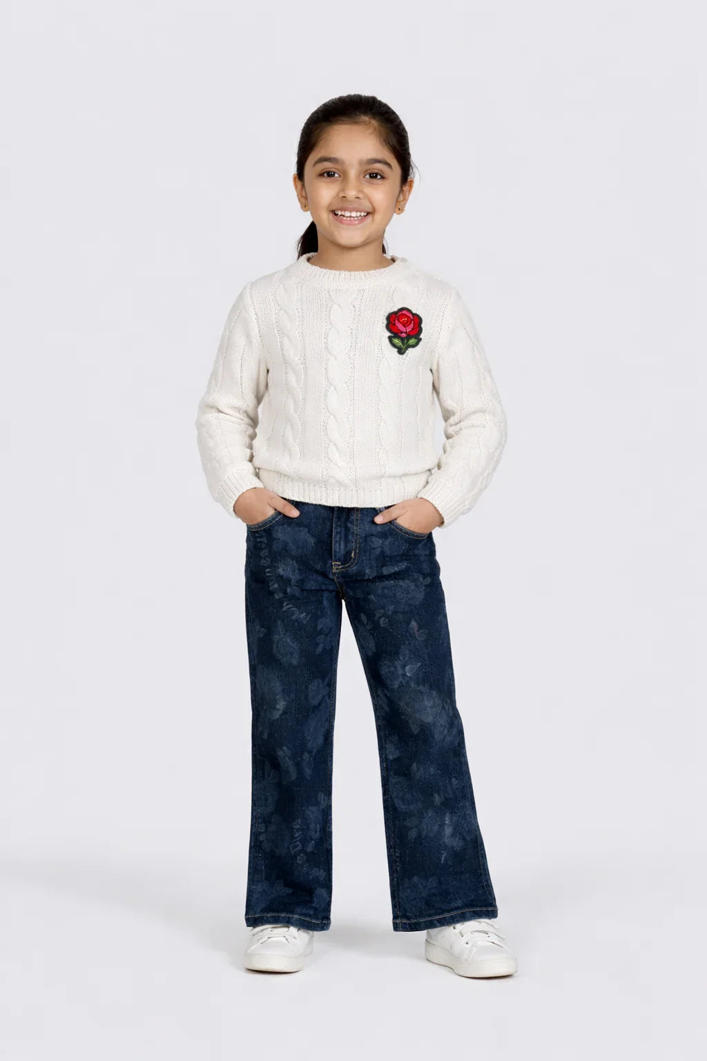 Girls Cable Knit Sweater