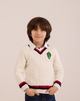 Cable Knit Cricket Jumper