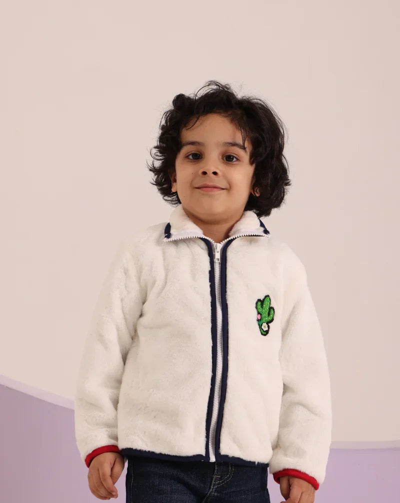 Boy Fur zip-top jumper