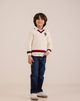 Elastic Waist Straight Jeans