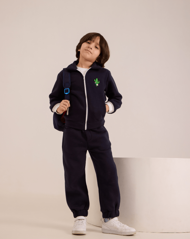 Two - piece Sweatshirt and Jogger Set - Wuh&Dird