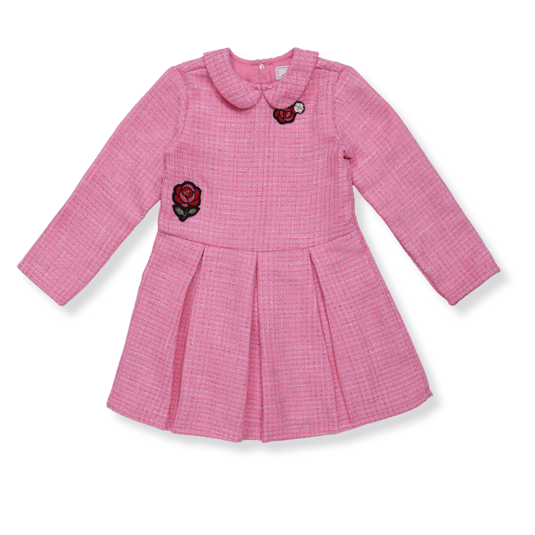 Pleated Tweed Dress - Wuh&Dird