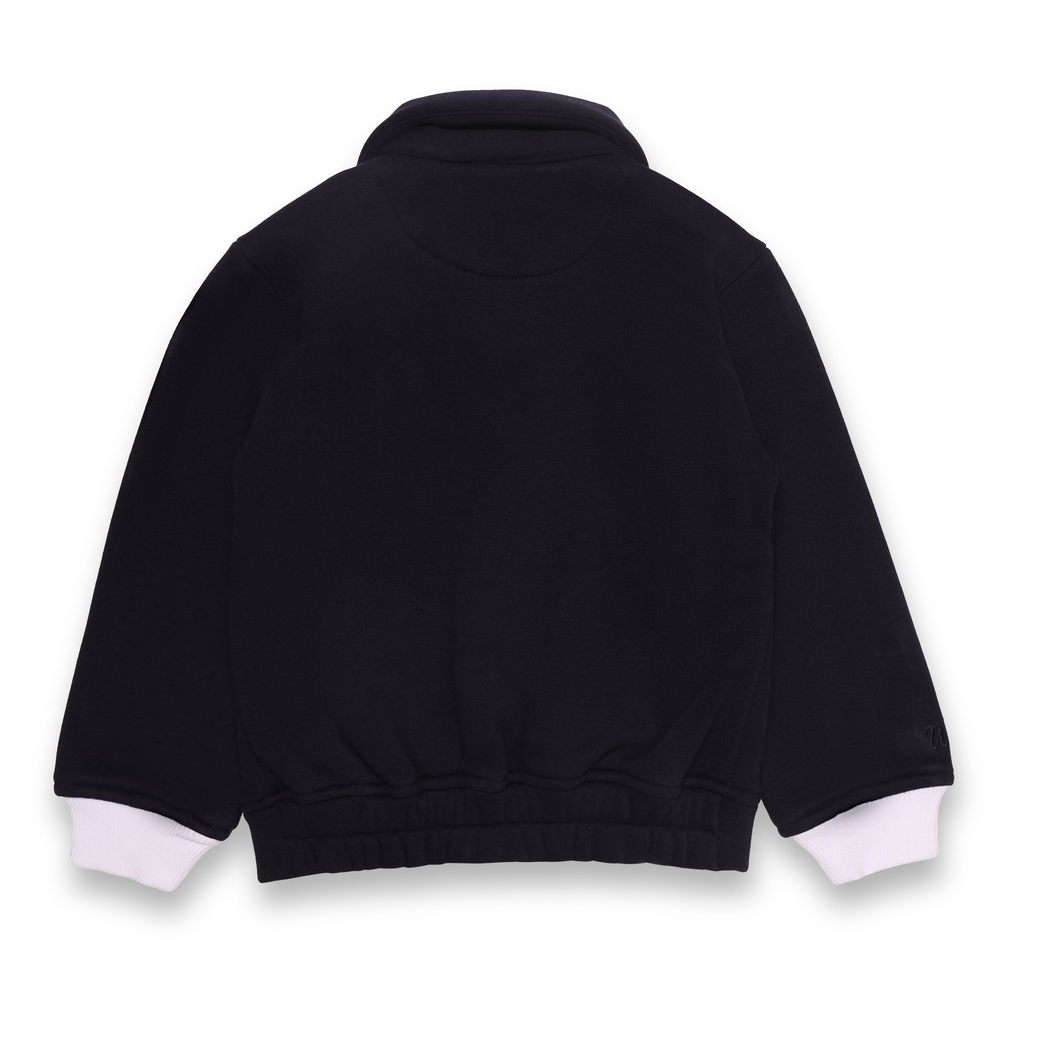 Front zip fleece sweatshirt with cactus embroidery