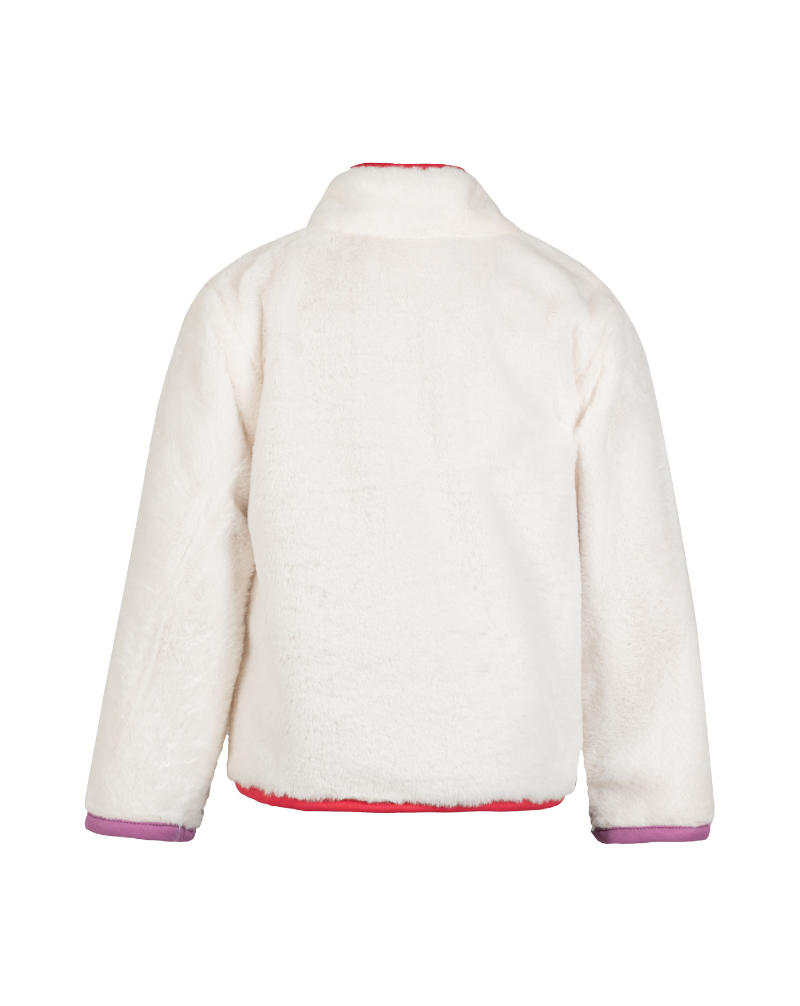 Girls zip-top fur jumper