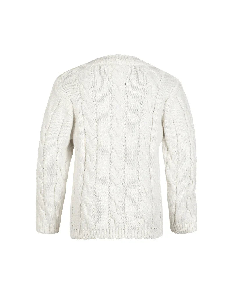 Girls Cable Knit Sweater - Wuh&Dird