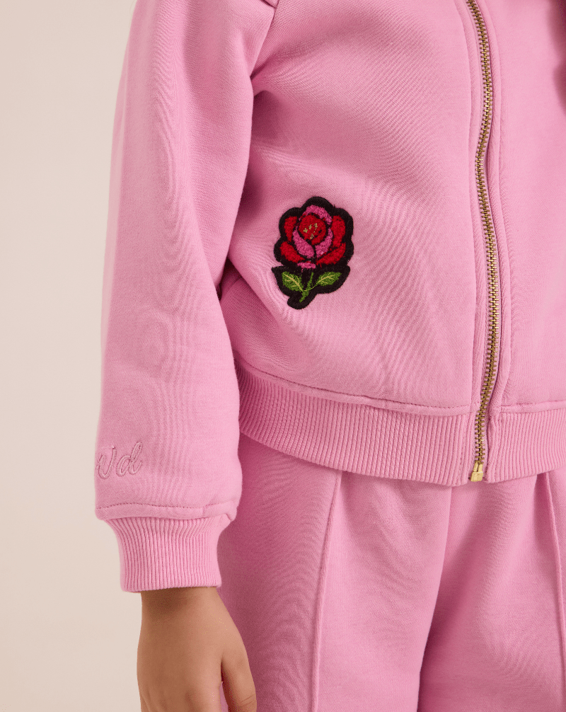 Rose Sweatshirt & Flared Trouser Set - Wuh&Dird