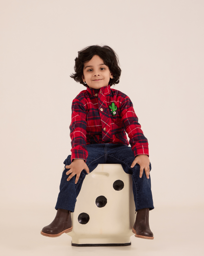 Tartan Plaid Shirt Jacket - Wuh&Dird