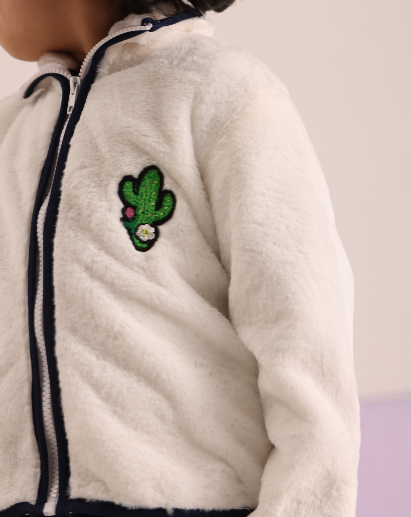 Boy Fur zip-top jumper