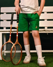 Solid Shorts with Logo