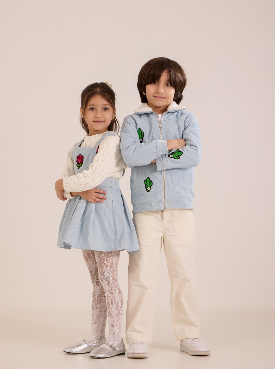 5 pocket corduroy straight trousers