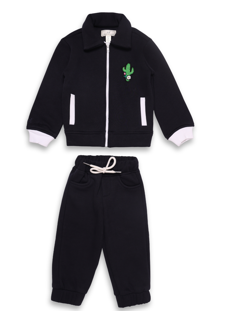 Two-piece sweatshirt and jogger co-ord set