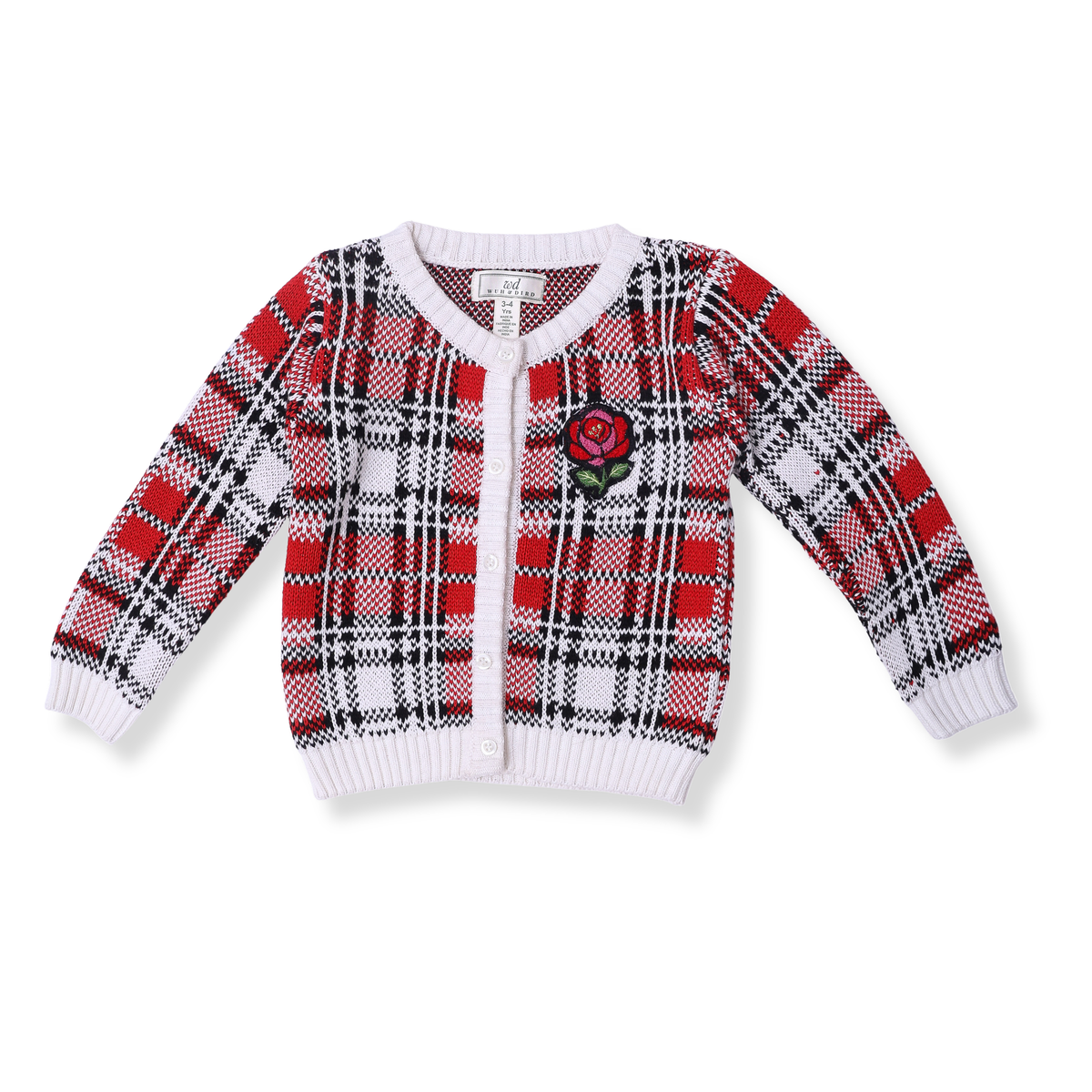 Tartan Wool Cardigan and Skirt Set