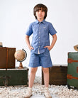 Linen Shirt and Bermuda Shorts Co-ord