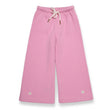 Fleece Flared Trousers with Flower Embroidery