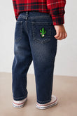 Cactus Elastic Waist Straight Jeans