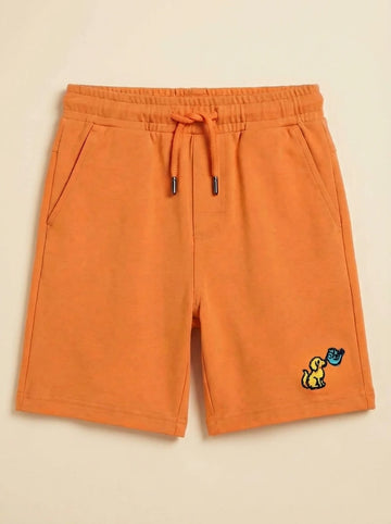 Solid Shorts with Logo