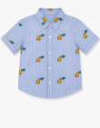 Striped Embroidered Logo Shirt