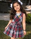 Tartan Plaid Cotton Poplin Dress