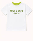 Tee with Contrast Logo and Tipping Detail