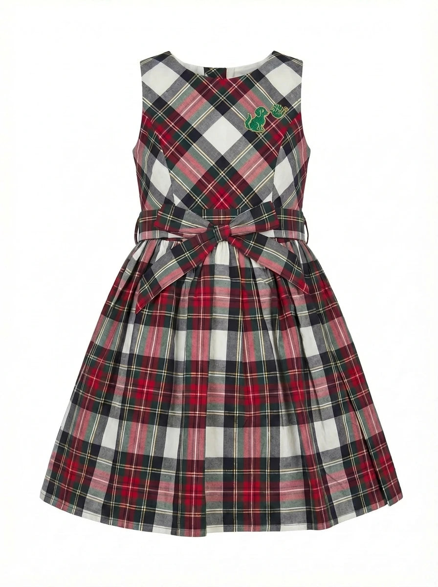 Girls Tartan Plaid Cotton Poplin Dress — Summer – Wuh&Dird